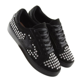 Sneakers nere da donna G253 Black nero 2