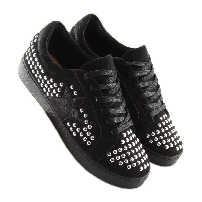 Sneakers nere da donna G253 Black nero 2