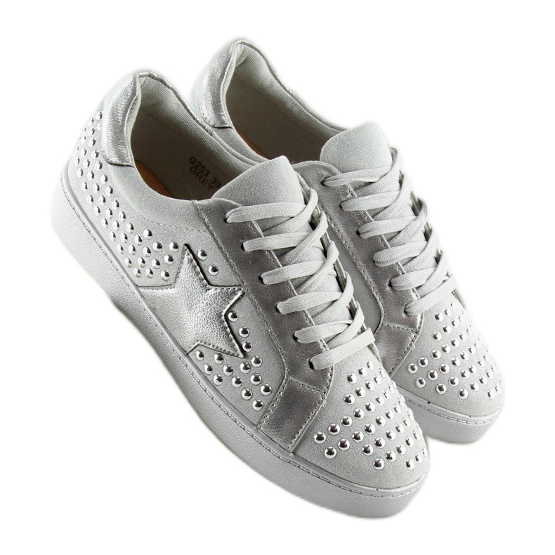 Grigio Sneakers grigie da donna G253 grigio 2