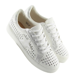 Sneakers da donna bianche G253 White bianco 2
