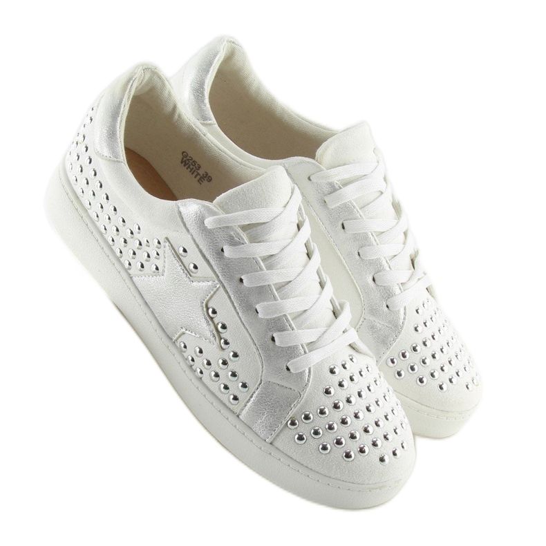 Sneakers da donna bianche G253 White bianco 2