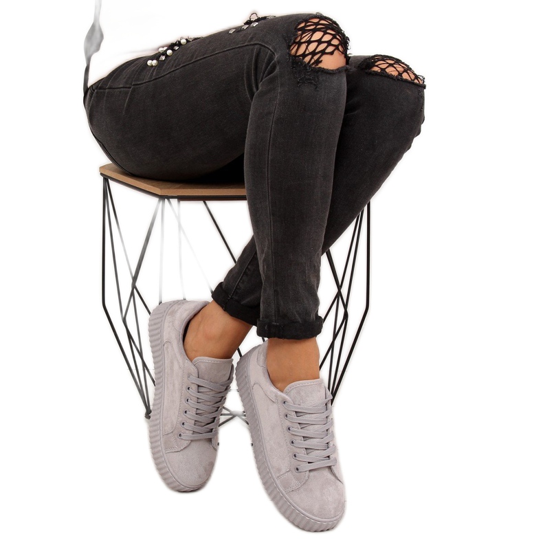 Grigie AX03 Sneakers grigie con suola alta grigio 2