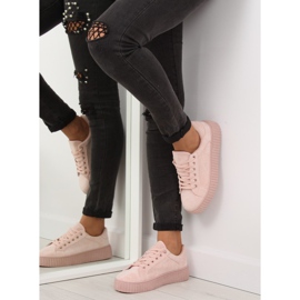 Pink AX03 Sneakers rosa su suola alta 1