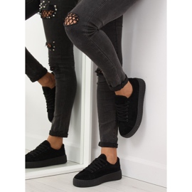 Nero AX03 Sneakers nere su suola alta 1