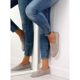 Sneakers slip-on grigie LA08P Grigio 1