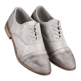 Super Me Scarpe stringate alla moda grigio 1
