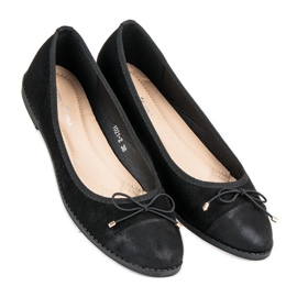 Queentina Eleganti ballerine nere nero 1