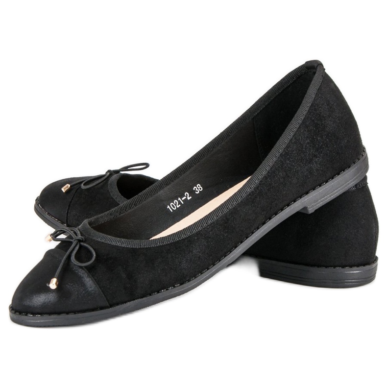 Queentina Eleganti ballerine nere nero 2