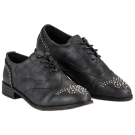 Super Me Scarpe allacciate alla moda nero 2