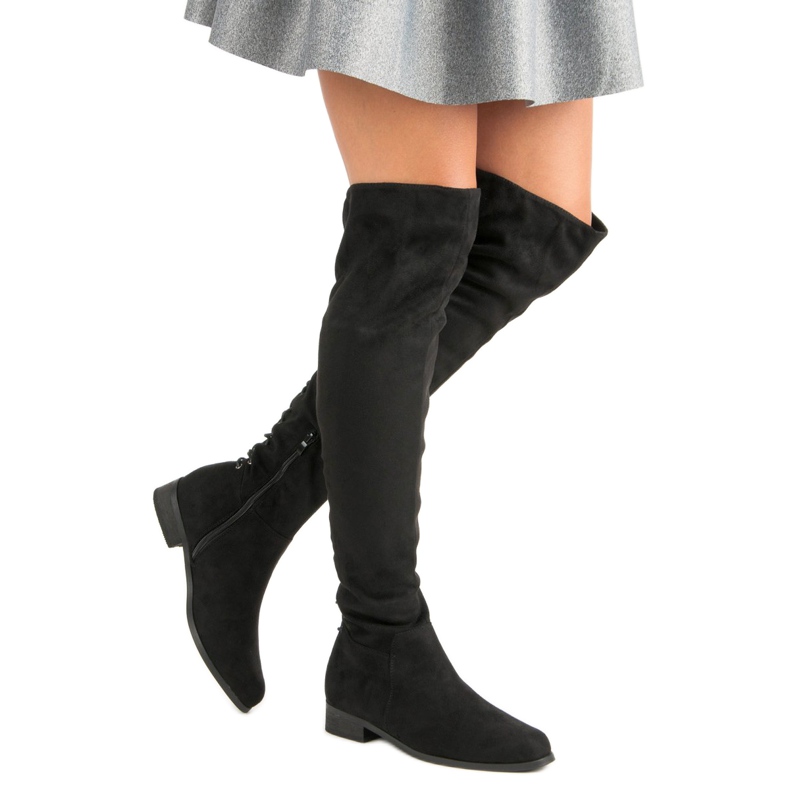 Stivali neri da moschettiere nero 2