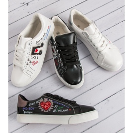 Sneakers Nere Con Stampa nero 1