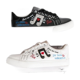 Sneakers da donna alla moda bianca 1