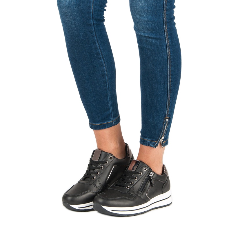 Scarpe sportive slip-on nero 1