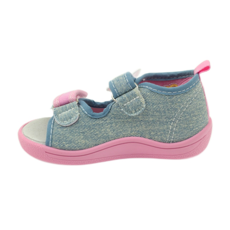 American Club Ciabatte, sandali, jeans Farfalle americane blu rosa 2