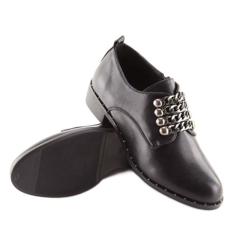 Mocassini neri da donna C-7160 Black nero 1
