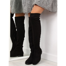 Stivali neri classici da moschettiere 887 nero 2