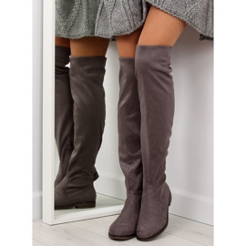 Stivali da moschettiere grigi classici 887-PG Grey grigio 1