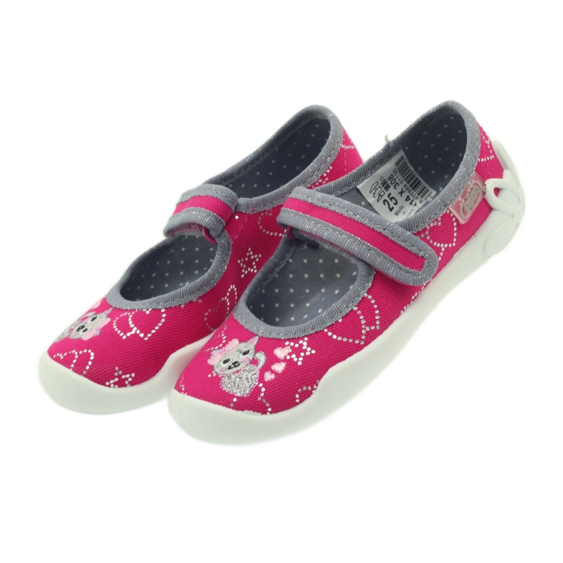 Befado scarpe per bambini ballerine pantofole 114x308 grigio rosa 4