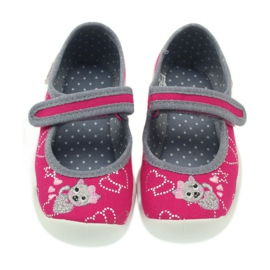 Befado scarpe per bambini ballerine pantofole 114x308 grigio rosa 3