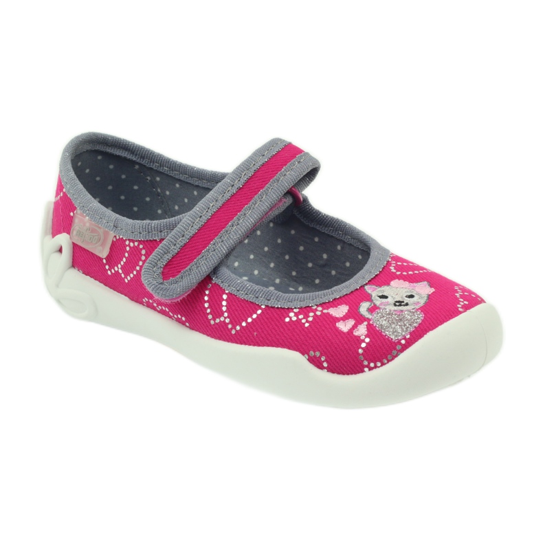 Befado scarpe per bambini ballerine pantofole 114x308 grigio rosa 1