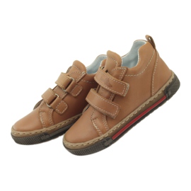 Scarpe da bambino con rape Ren But 1429 marrone 4