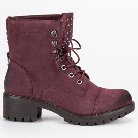 Elegante marrone VINCEZA Workers rosso 1