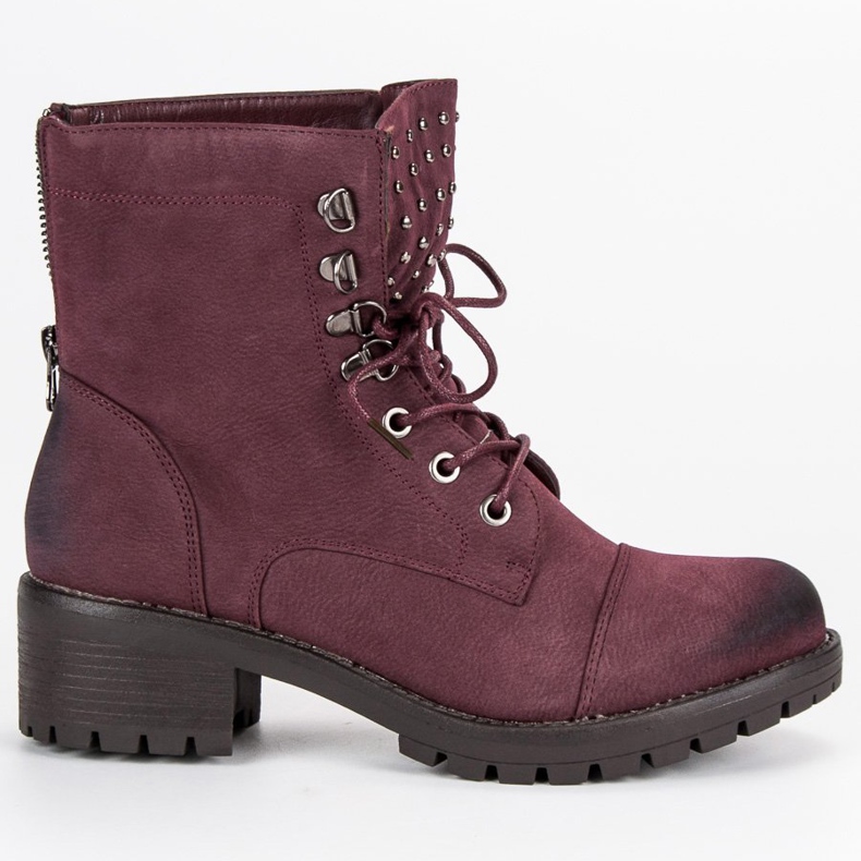 Elegante marrone VINCEZA Workers rosso 1