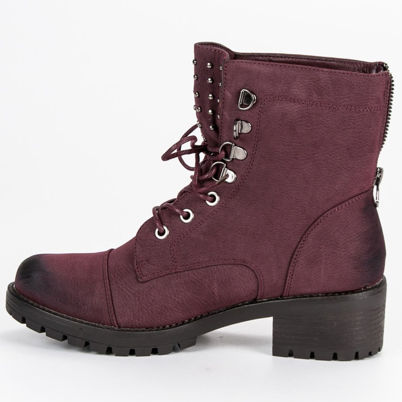 Elegante marrone VINCEZA Workers rosso 2