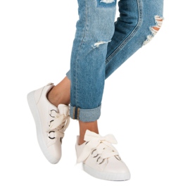 Super Me Sneakers allacciate beige 2