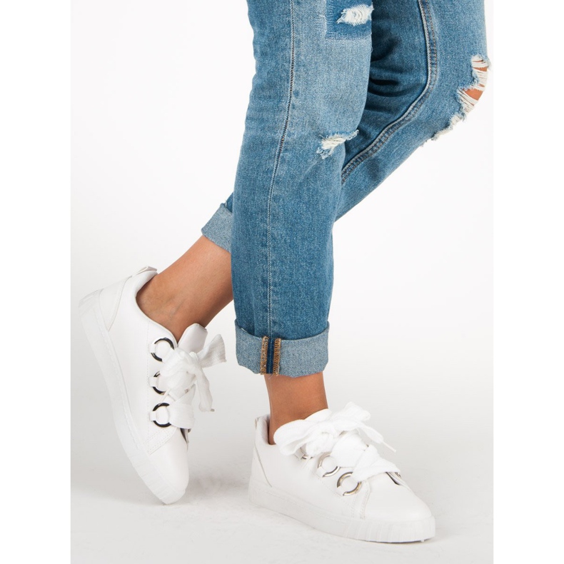 Super Me Sneakers bianche con lacci bianco 2