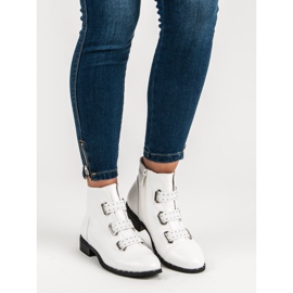 Bestelle Stivaletti bianchi con cerniera bianca 2