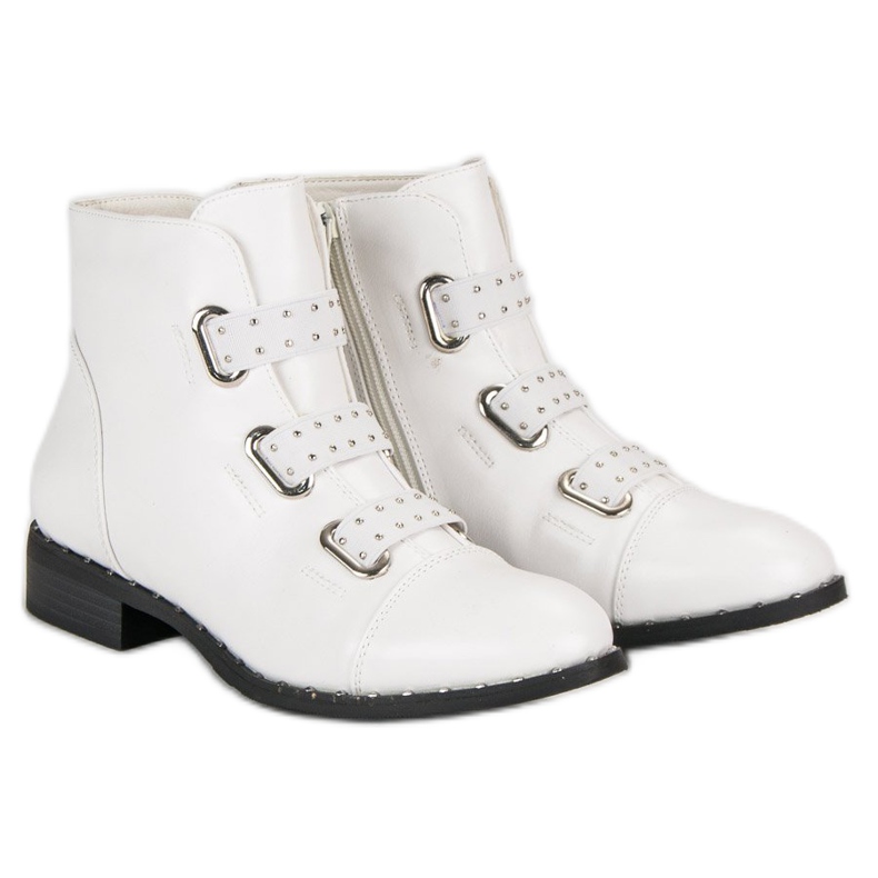 Bestelle Stivaletti bianchi con cerniera bianco 1