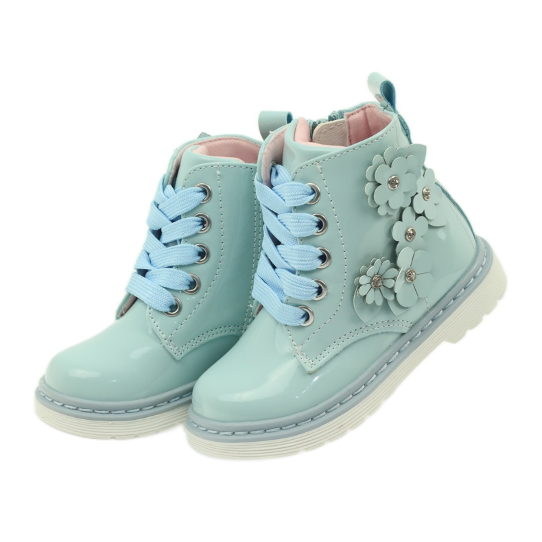 American Club Stivaletti americani stivaletti scarpe per bambini 1424 blu 4