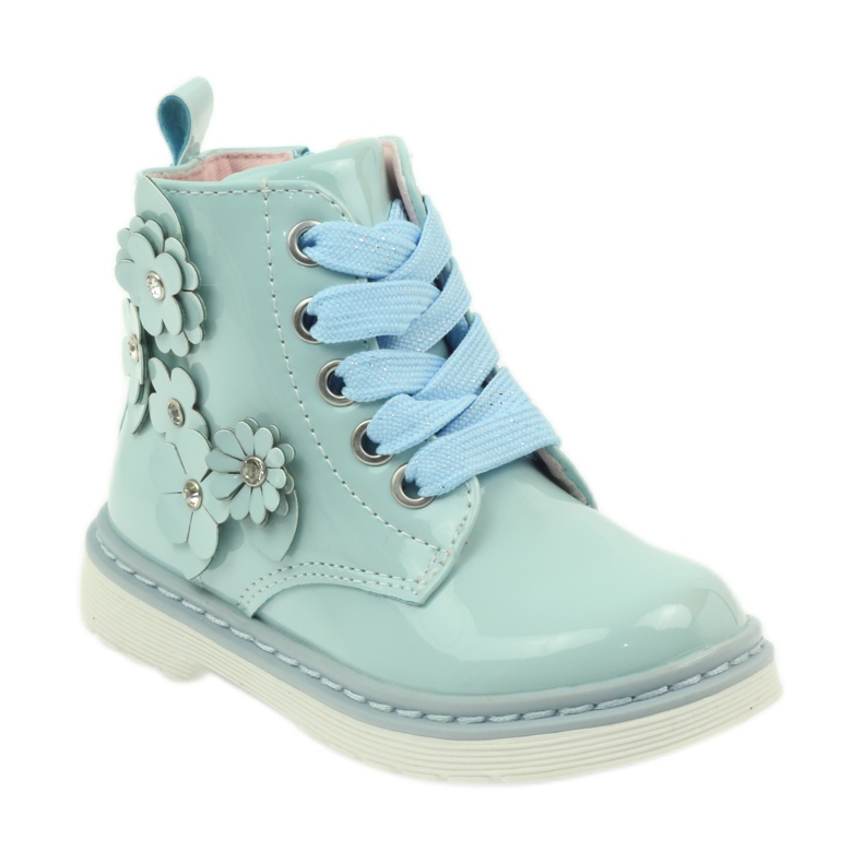 American Club Stivaletti americani stivaletti scarpe per bambini 1424 blu 1