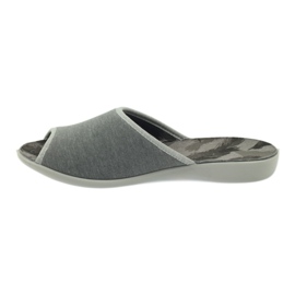 Pantofole per scarpe da donna Befado 254D096 pantofole grigio 2