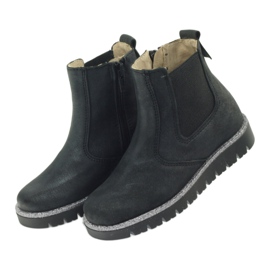 Stivali bambina Ren But 3316 neri nero grigio 4