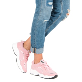 Vices Vizi per scarpe sportive in camoscio rosa 2