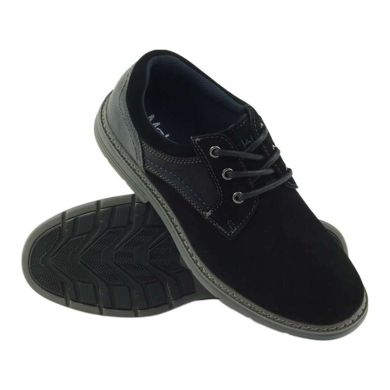 McKey Scarpe uomo scamosciate 285 nero blu navy 3