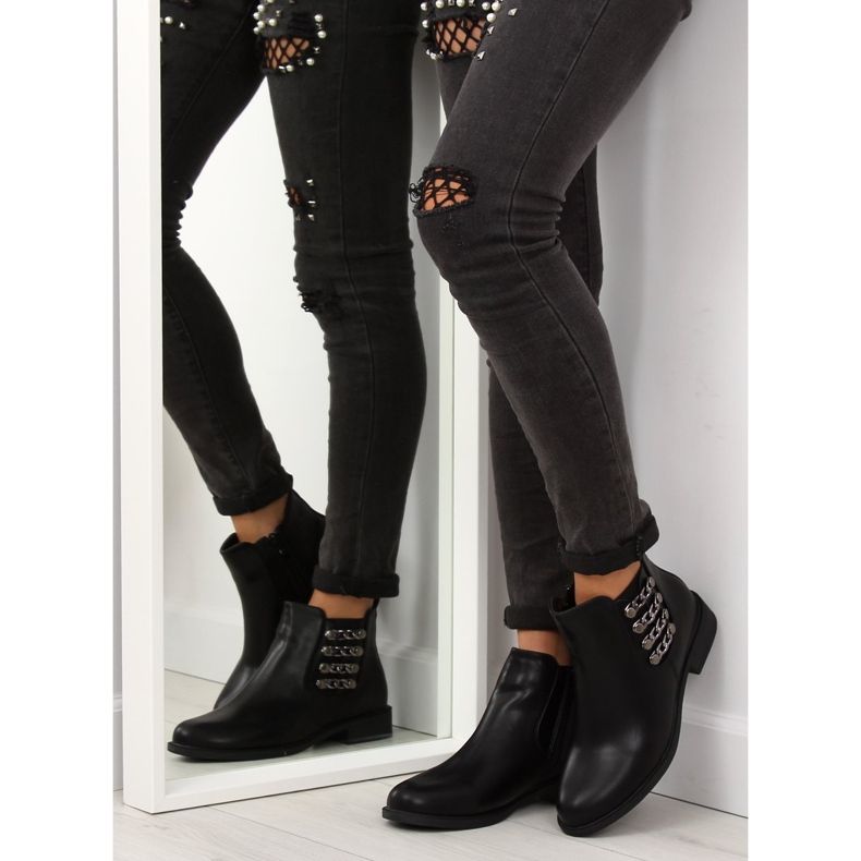 Stivaletti Chelsea neri da donna Z-29 Black nero 2