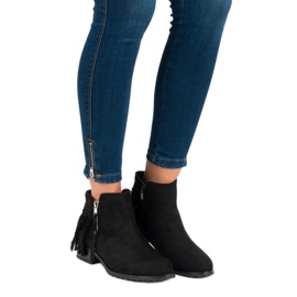 Kayla Stivali boho in pelle scamosciata nero 1