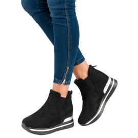 Bestelle Stivali Jodhpur sulla piattaforma nero 2