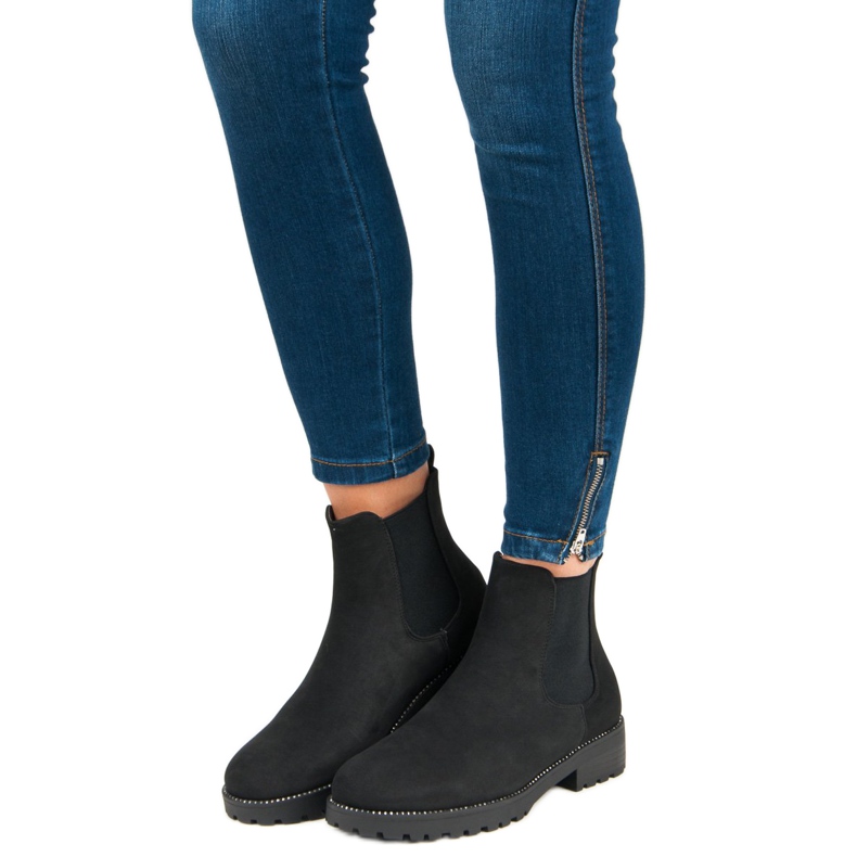 Seastar Stivaletti Chelsea casual nero 1