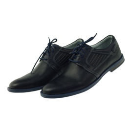 Riko Scarpe in pelle blu navy maschile 819 5