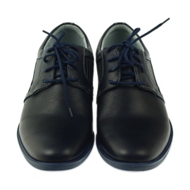 Riko Scarpe in pelle blu navy maschile 819 3