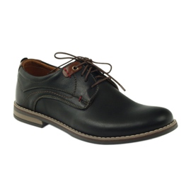 Riko scarpe uomo stringate 842 nero marrone 1