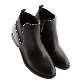 Stivaletti Chelsea neri da donna Q-28 Black nero 1