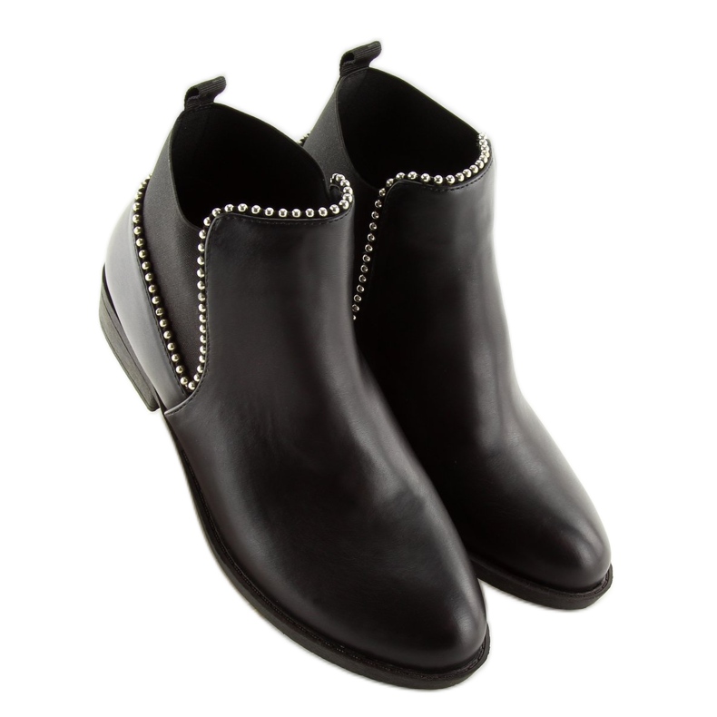Stivaletti Chelsea neri da donna Q-28 Black nero 1