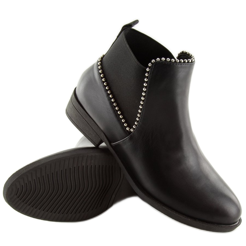Stivaletti Chelsea neri da donna Q-28 Black nero 2