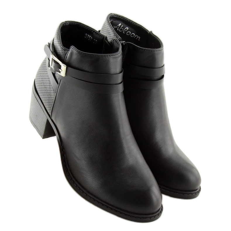 Stivali neri con tacco basso 3757 Black nero 1
