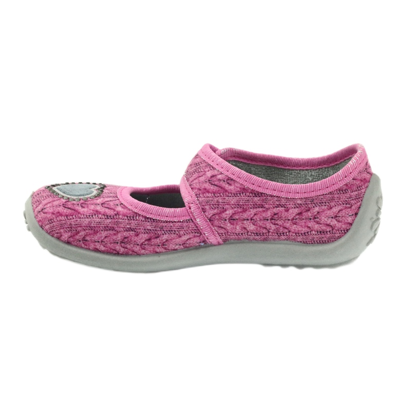 Befado scarpe per bambini ballerine pantofole 945x325 grigio rosa 2